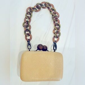 *VINTAGE* ErvaDesign Box Clutch, handmade in Spain (LikeNew Condition w/dustbag)